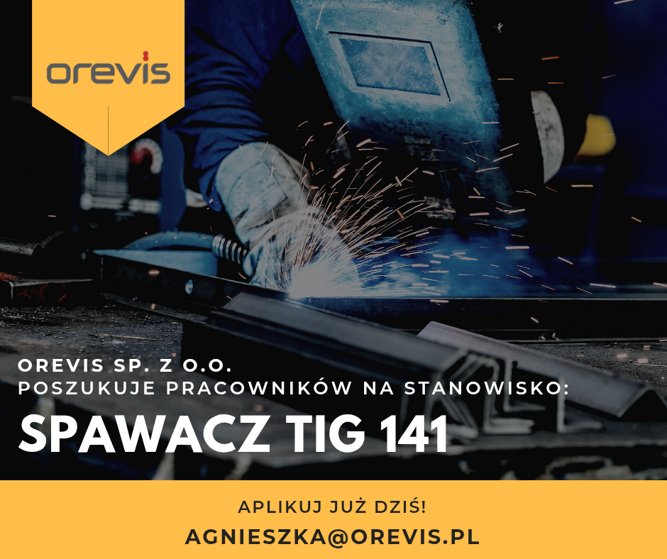 07062025 spawacz TIG 141 oferta pracy orevis praca niemcy kleve