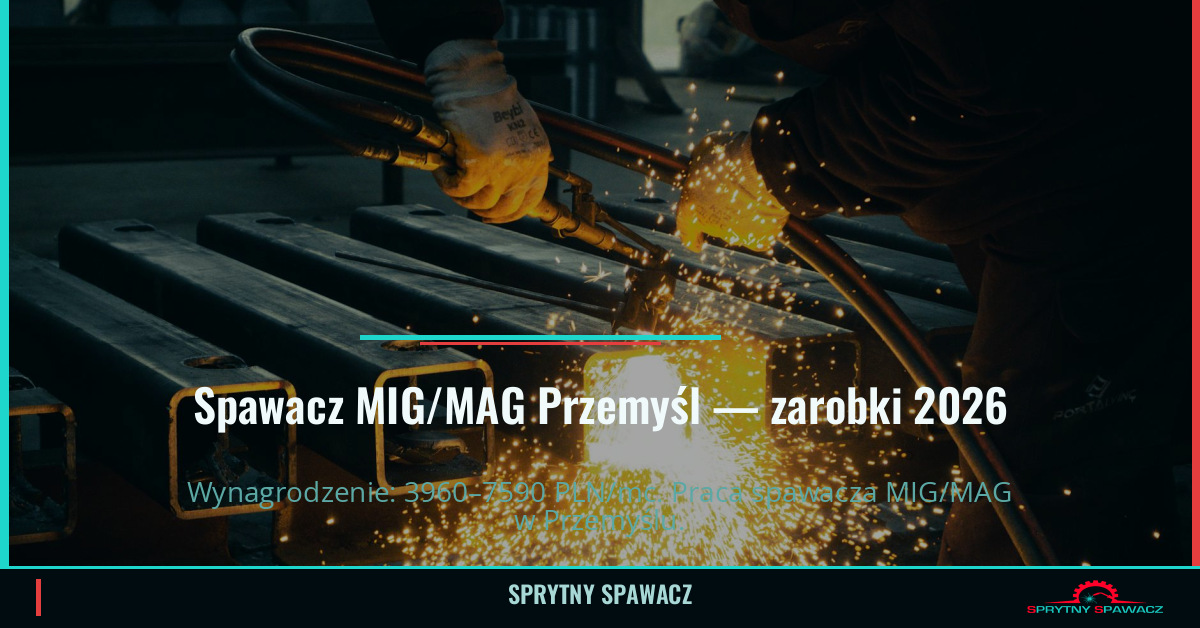 Spawacz MIG/MAG w Przemyśl - Zarobki i Praca 2026 1 Spawacz MIG/MAG Przemyśl — zarobki 3960–7590 PLN/mc — SprytnySpawacz.pl