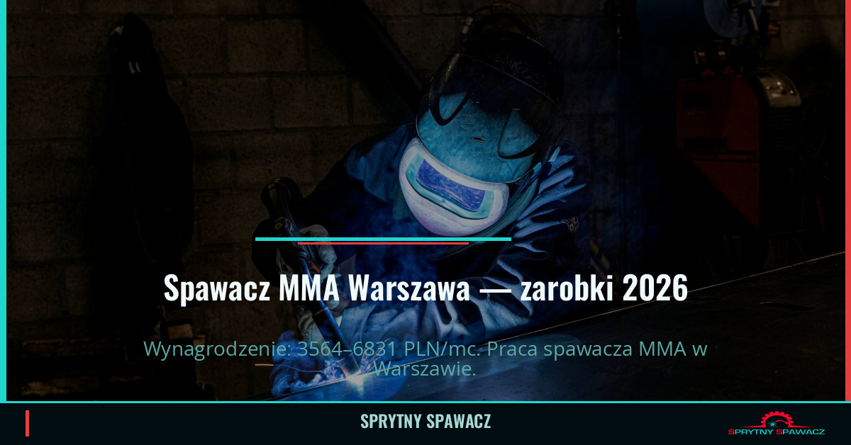 Praca Spawacza MMA w Warszawie - Zarobki i Wymagania 1 Spawacz MMA Warszawa — zarobki 3564–6831 PLN/mc — SprytnySpawacz.pl
