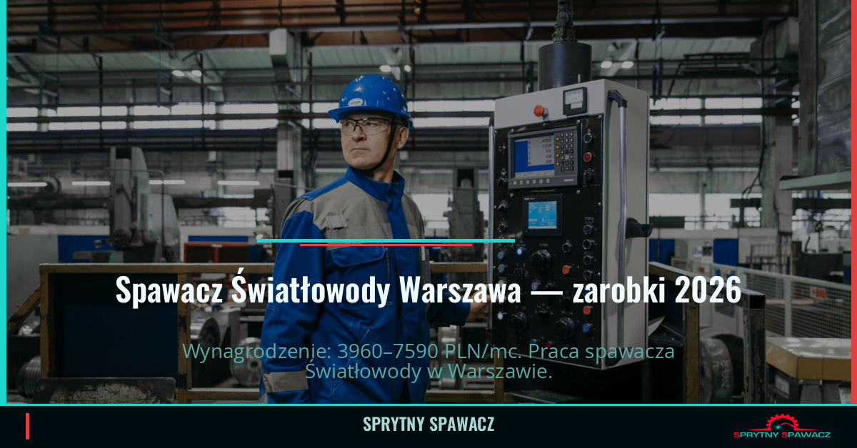 Praca Spawacza Światłowodów w Warszawie: Zarobki i Wymagania 1 Spawacz Światłowody Warszawa — zarobki 3960–7590 PLN/mc — SprytnySpawacz.pl