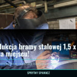 Pilna produkcja bramy stalowej 1,5 x 2 m - spawacz na miejscu!, SprytnySpawacz.pl