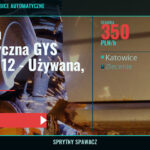 Przyłbica automatyczna GYS INVADER 12 - Używana, ale w dobrym stanie!, Katowice, 350 PLN/h, SprytnySpawacz.pl