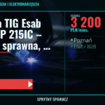Spawarka TIG Esab Rebel EMP 215IC – Używana, sprawna, atrakcyjna cena!, Poznań, 3 200 PLN/mies., SprytnySpawacz.pl