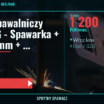 Zestaw spawalniczy MIG/MAG - Spawarka + drut 1.0 mm + akcesoria, Wrocław, 1 200 PLN/mies., SprytnySpawacz.pl