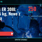 Druty TIG ER 308L - 1,0 mm, 5 kg, Nowe z Gwarancją, Częstochowa, 250 PLN/h, SprytnySpawacz.pl