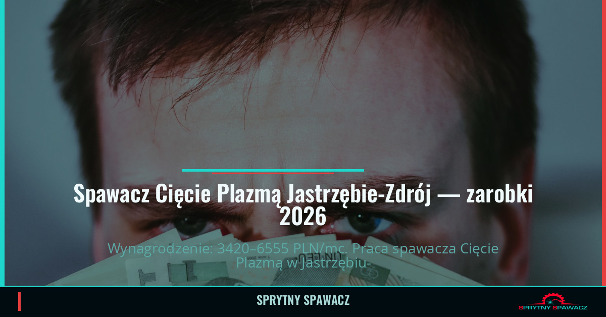 Zarobki spawacza Cięcie Plazmą w Jastrzębie-Zdrój 1 Spawacz Cięcie Plazmą Jastrzębie-Zdrój — zarobki 3420–6555 PLN/mc — SprytnySpawacz.pl