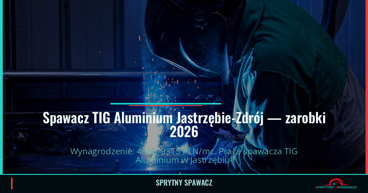 Zarobki spawacza TIG Aluminium w Jastrzębie-Zdrój 1 Spawacz TIG Aluminium Jastrzębie-Zdrój — zarobki 4860–9315 PLN/mc — SprytnySpawacz.pl