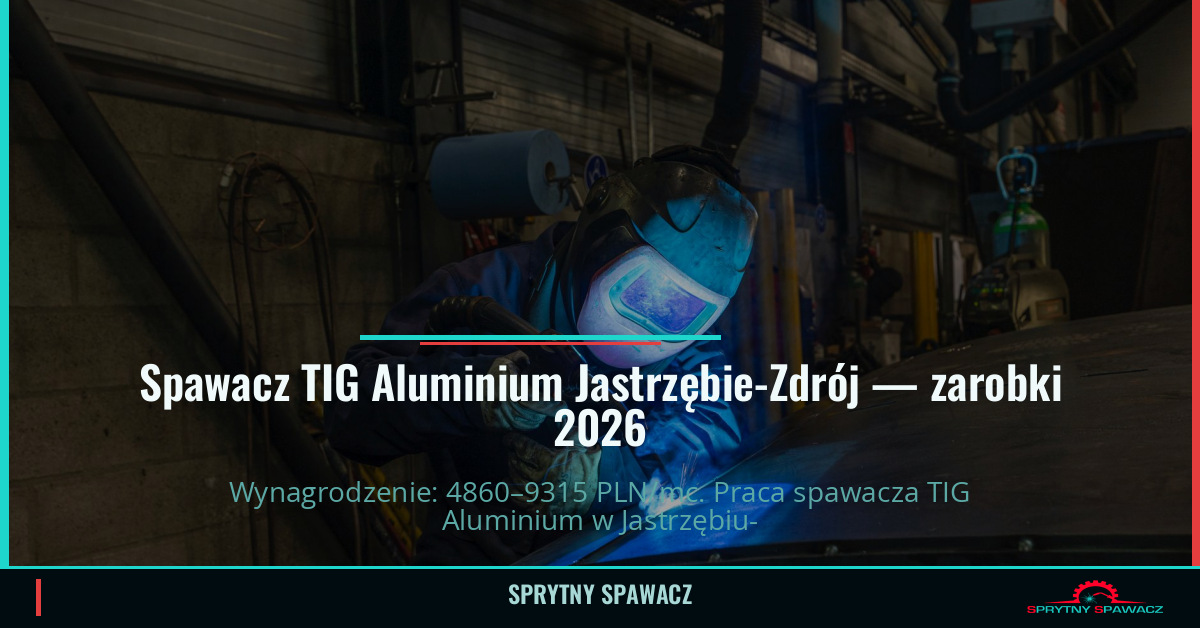 Zarobki spawacza TIG Aluminium w Jastrzębie-Zdrój 1 Spawacz TIG Aluminium Jastrzębie-Zdrój — zarobki 4860–9315 PLN/mc — SprytnySpawacz.pl