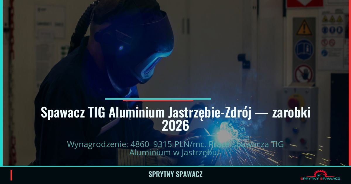 Zarobki spawacza TIG Aluminium w Jastrzębie-Zdrój 1 Spawacz TIG Aluminium Jastrzębie-Zdrój — zarobki 4860–9315 PLN/mc — SprytnySpawacz.pl